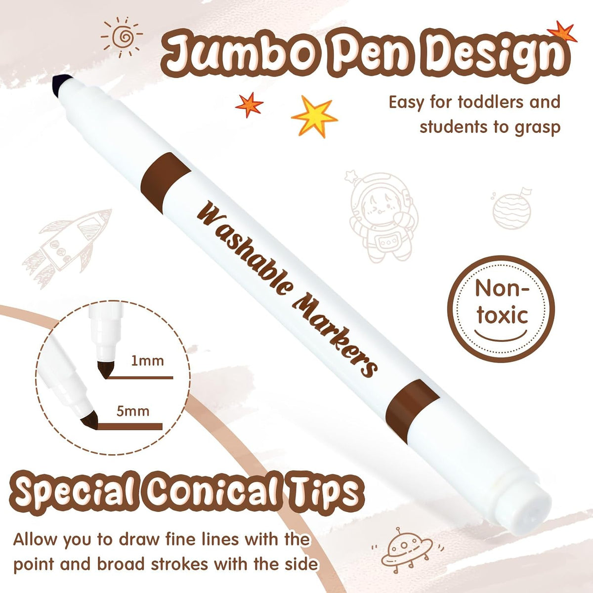 Fullhawl Washable Markers