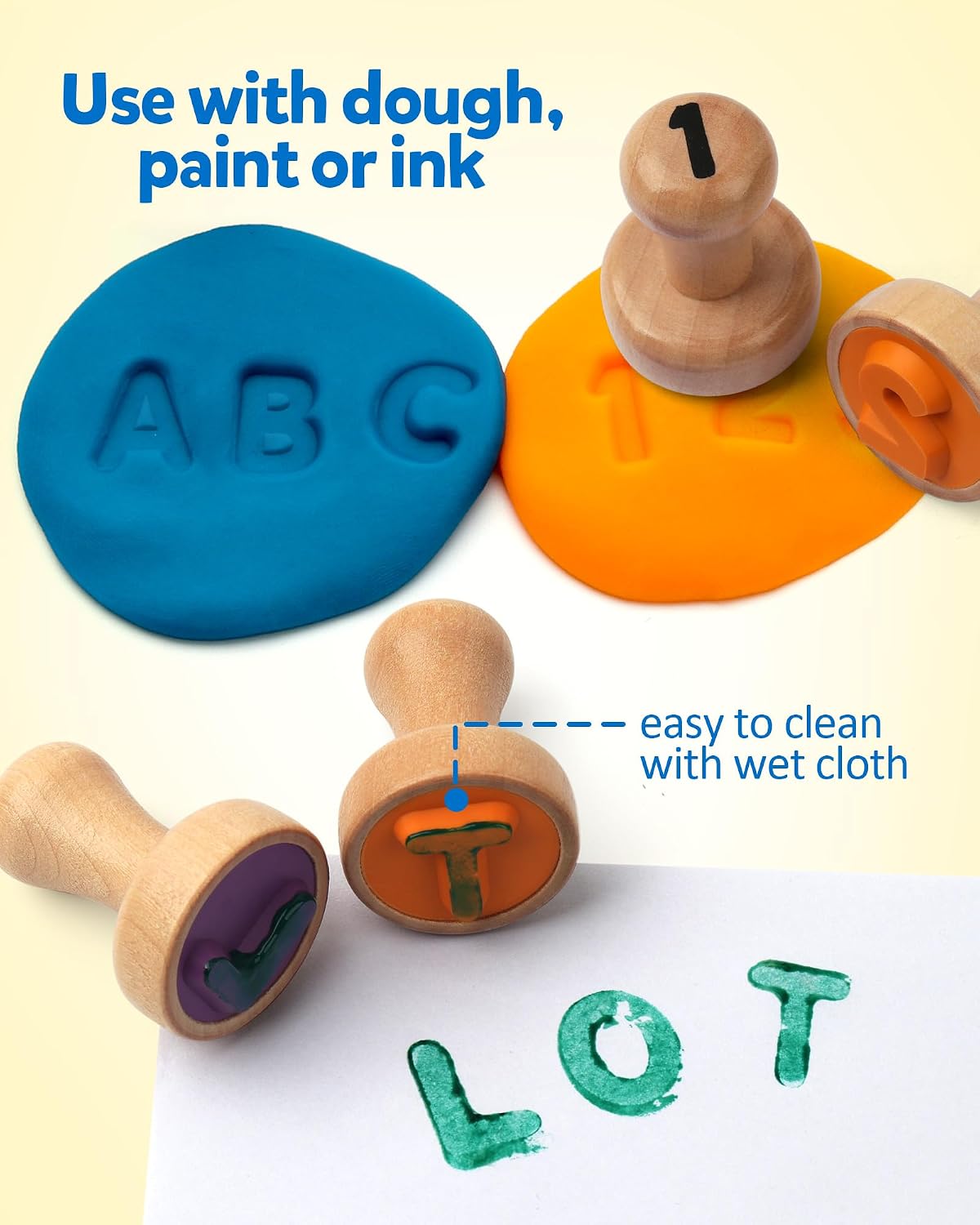 Coogam Alphabet Number Stamp Flashcard