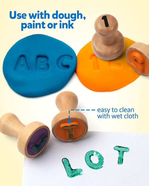 Coogam Alphabet Number Stamp Flashcard
