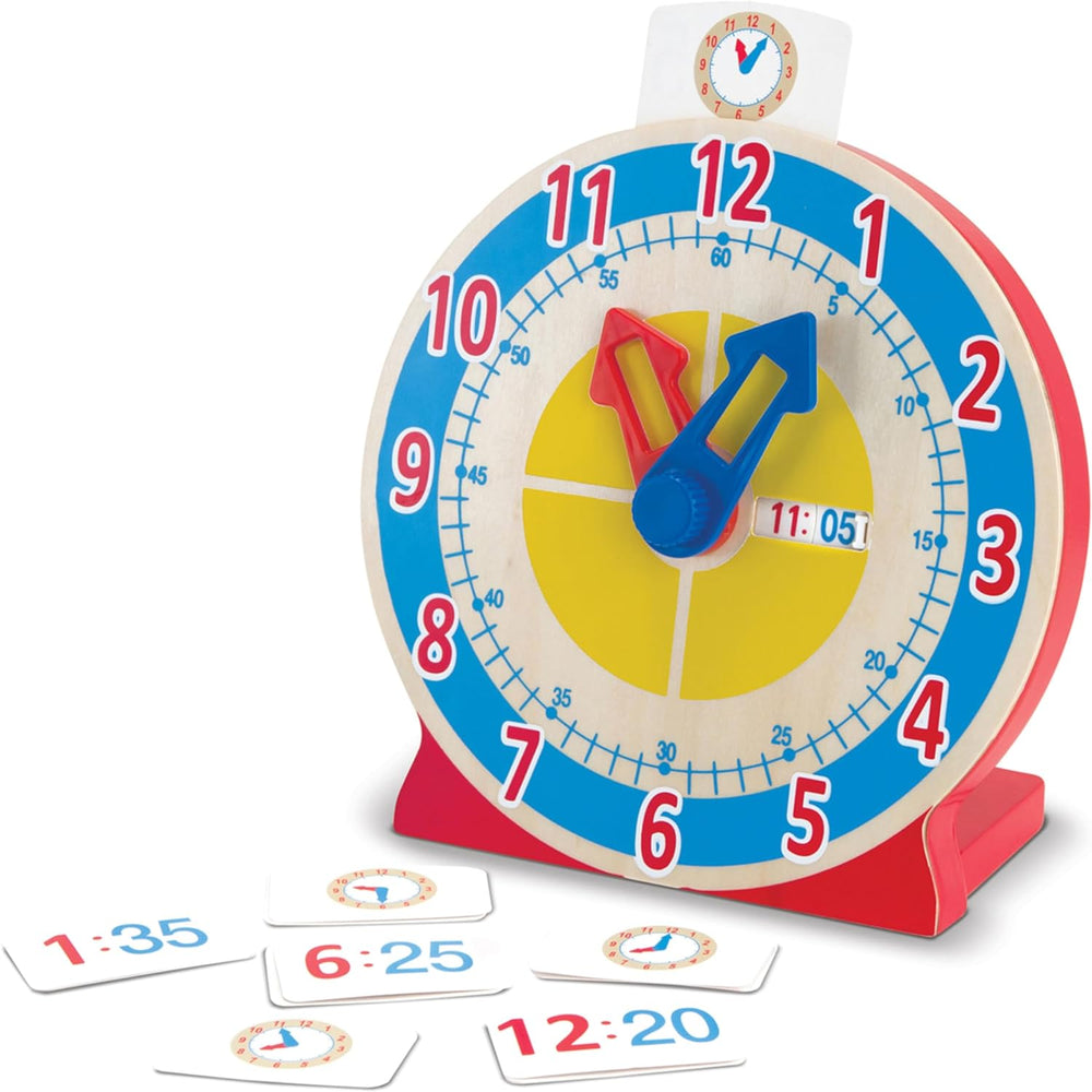 Melissa & Doug Wooden Teaching Clock