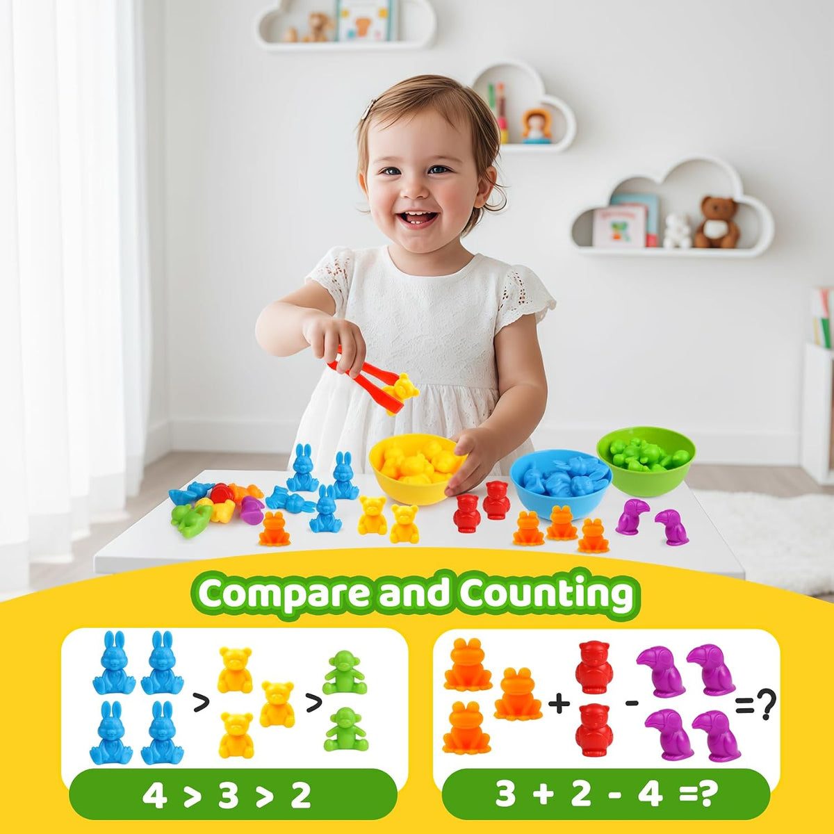 Skrtuan Counting Animal Sorting Toys