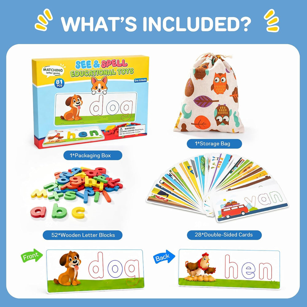 Officygnet CVC Word Builder Flash Cards