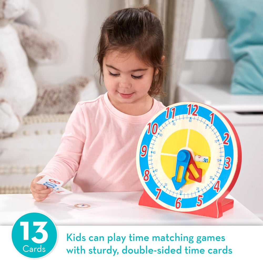 Melissa & Doug Wooden Teaching Clock