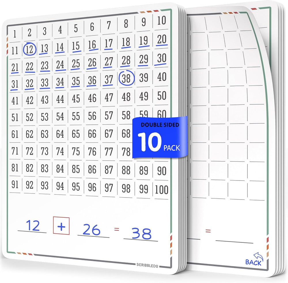 Scribbledo Dry Erase Number Sheets