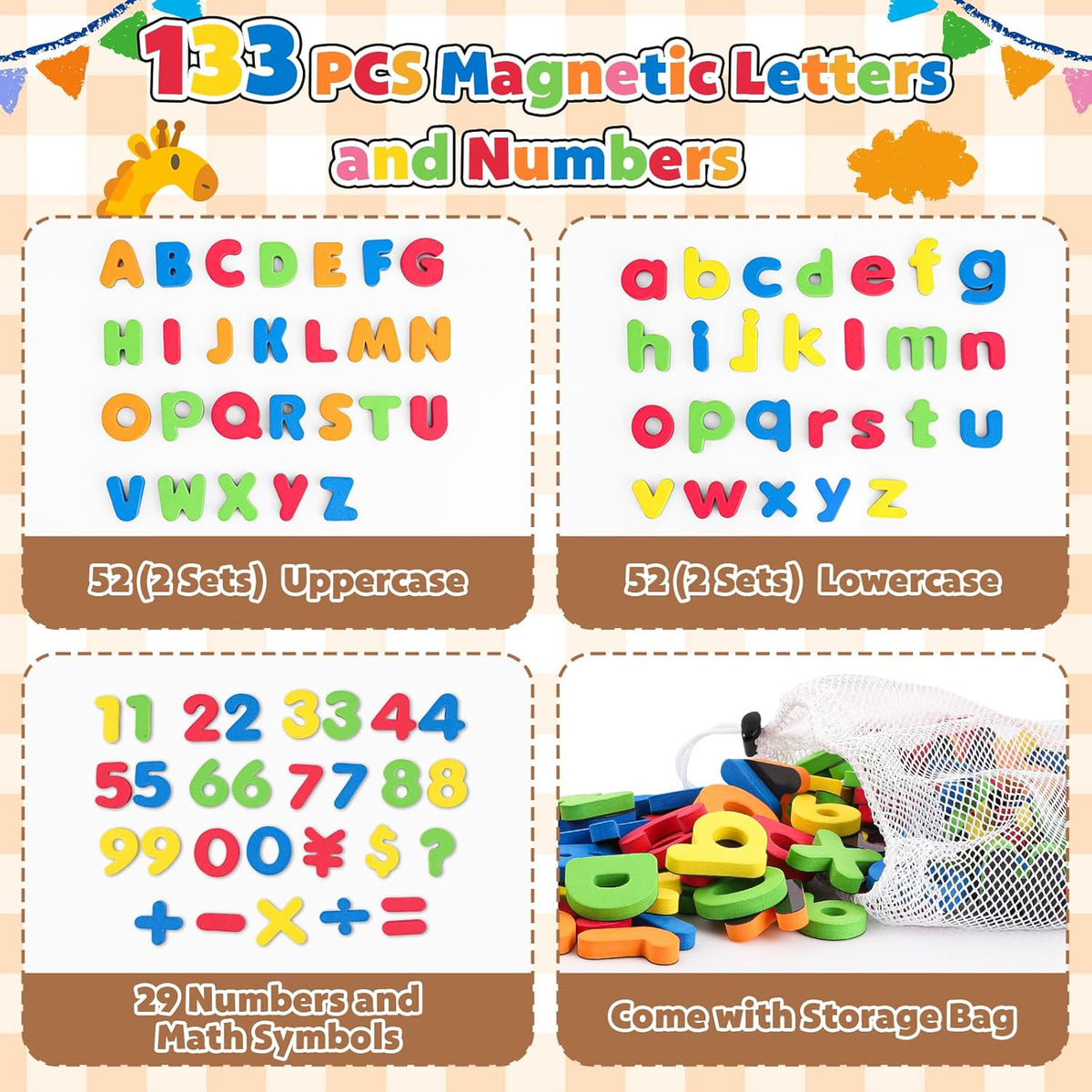 GINMIC Magnetic Letters and Numbers