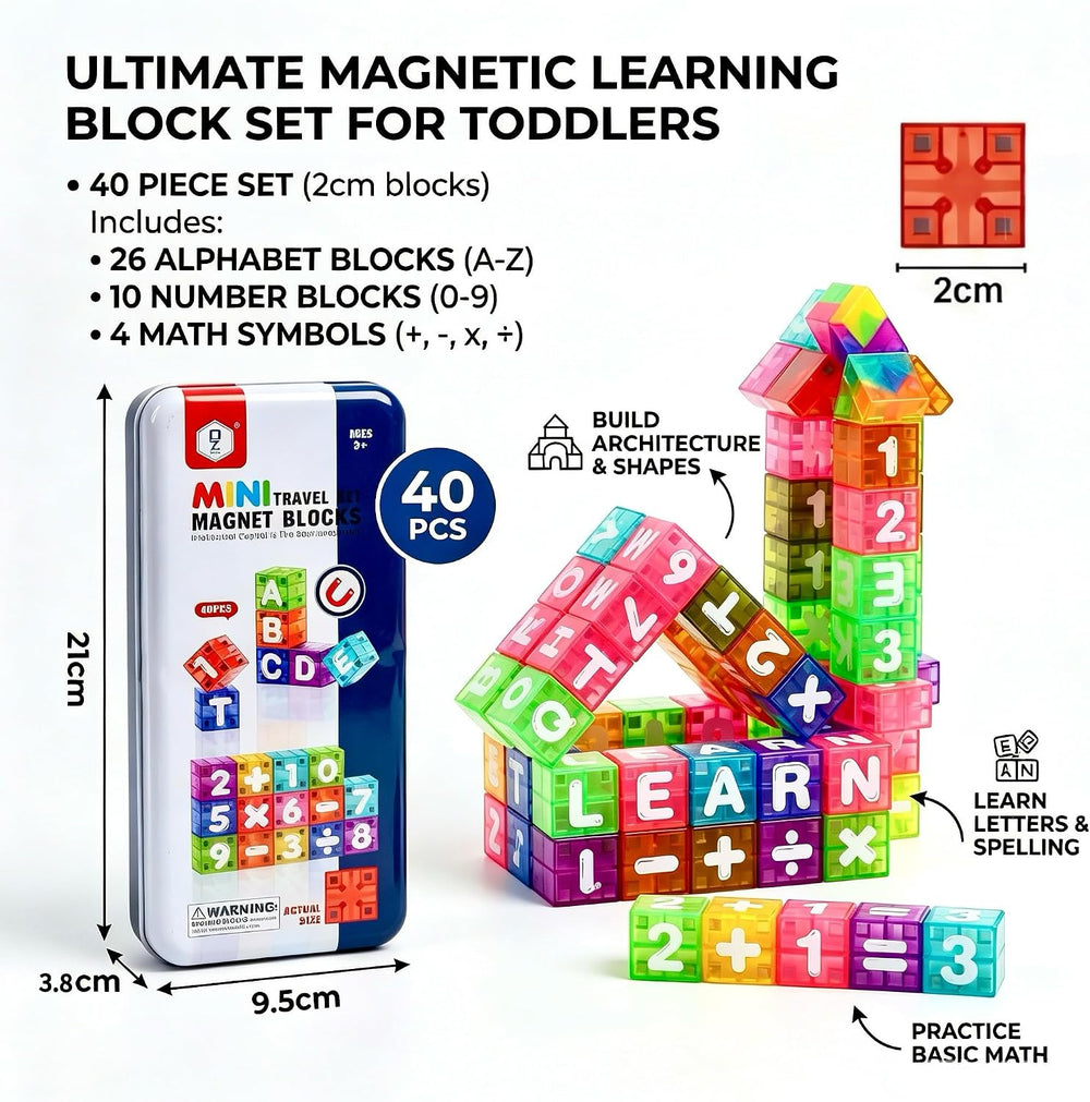 XNYV Magnetic Alphabet Blocks