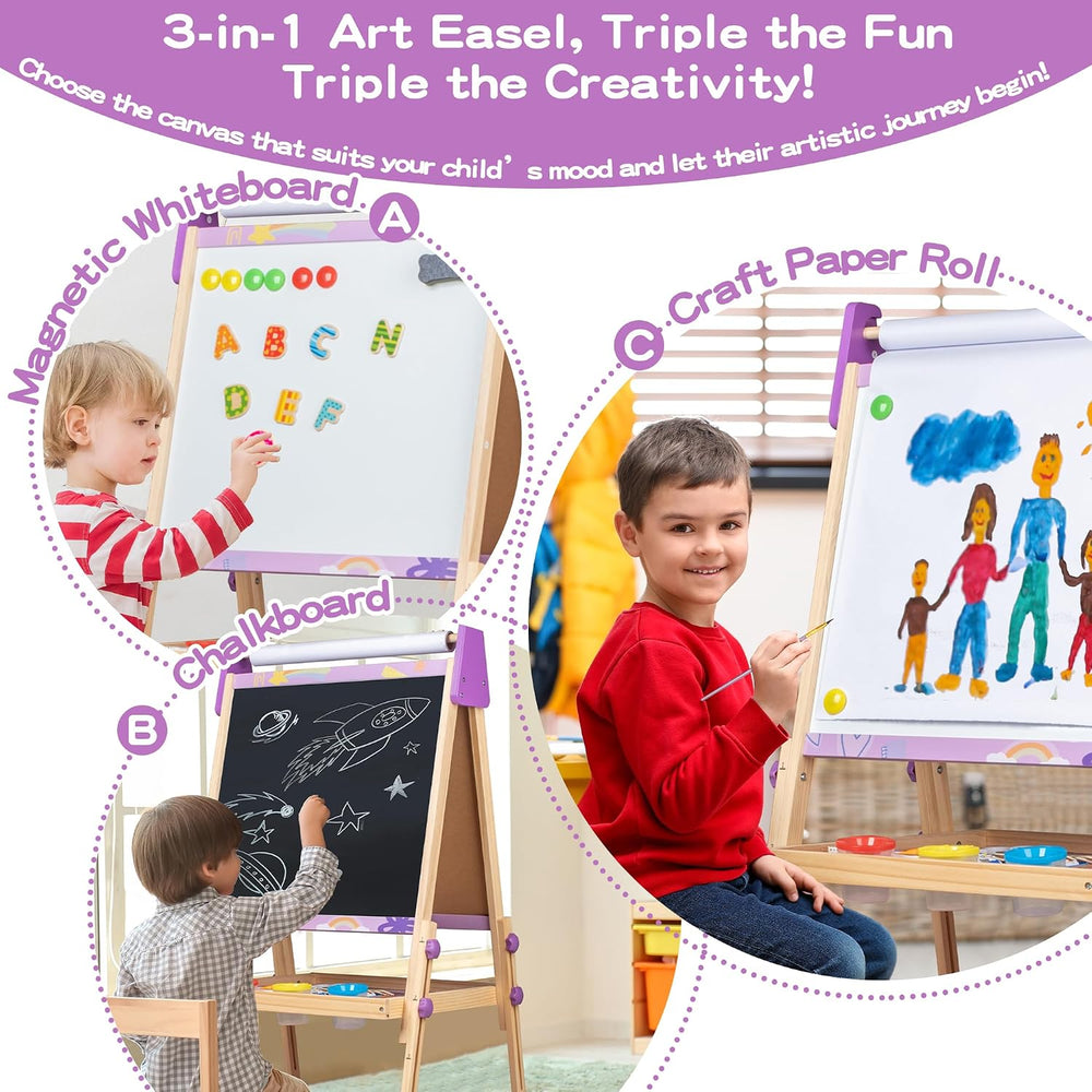bpmfkid Adjustable Kids Art Easel