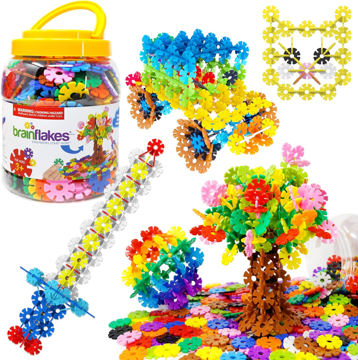Brain Flakes Interlocking Disc Building Toy