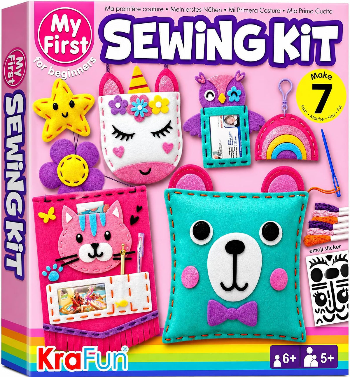 KRAFUN Sewing Kit for Kids