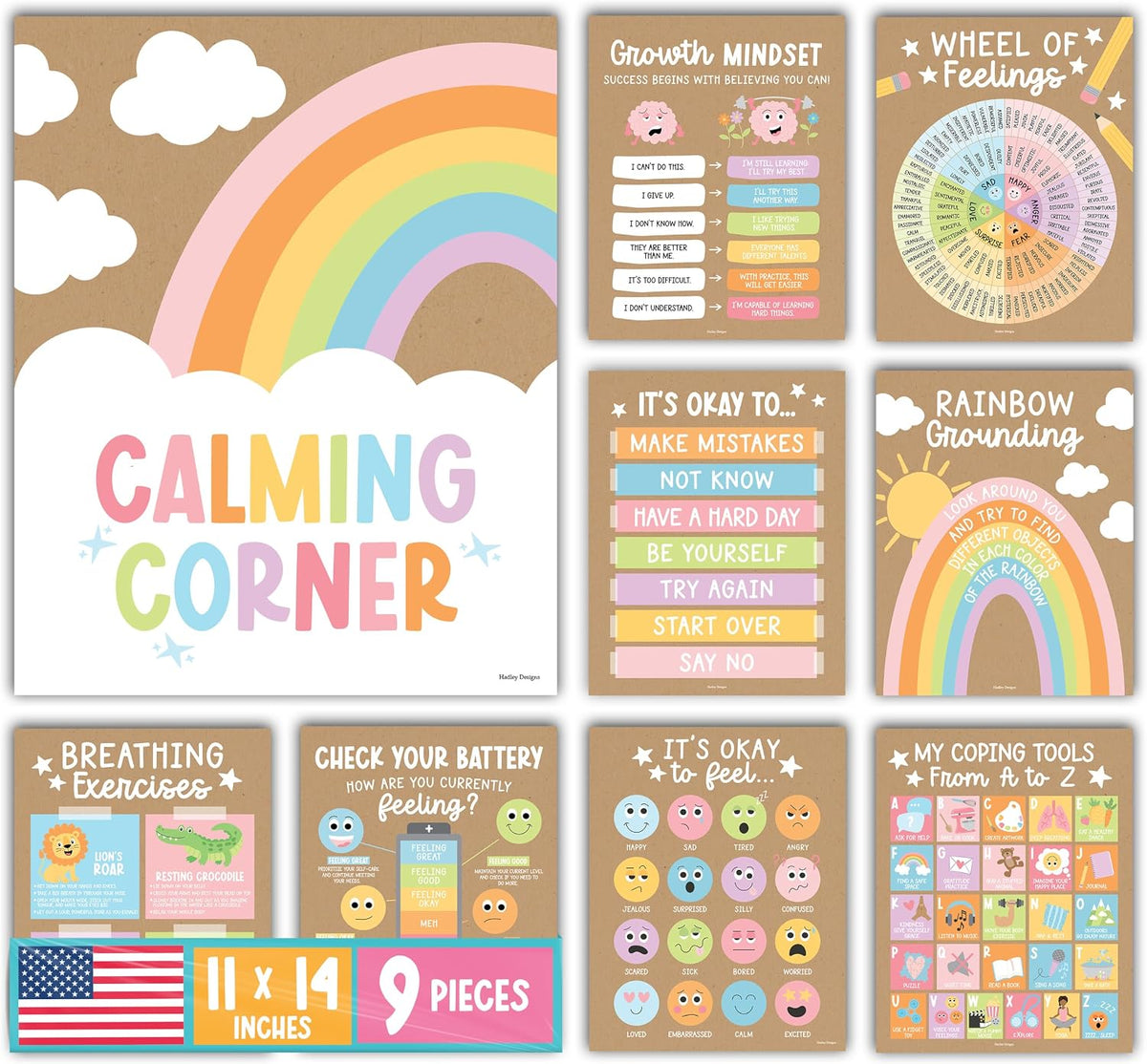 Hadley Designs Calming Corner Posters